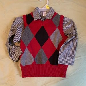 3T dress shirt and vest